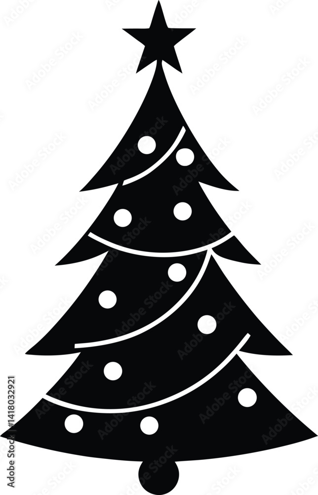 christmas tree vector illustration christmas tree vector illustration