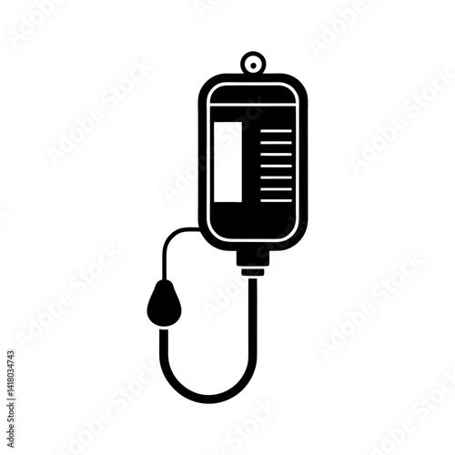 Infusion Pump silhouette vector