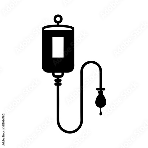 Infusion Pump silhouette vector