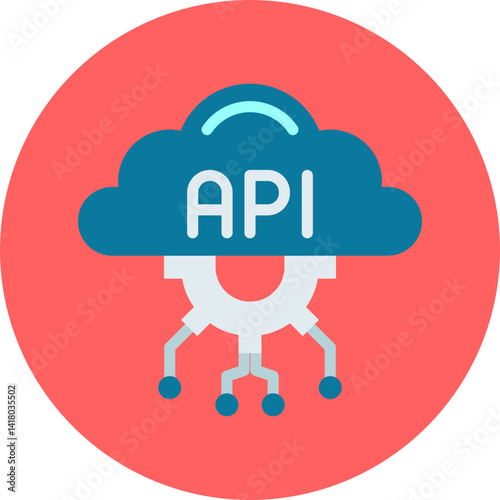 API single vector illustration icon