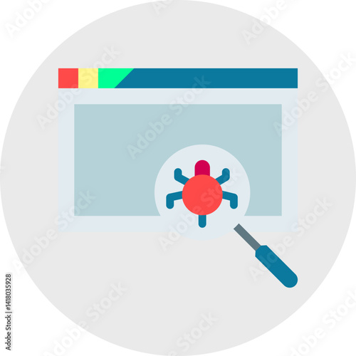 Insecure Code single vector illustration icon