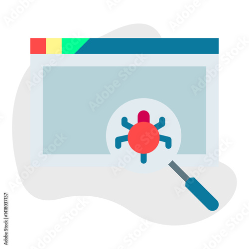 Insecure Code single vector illustration icon