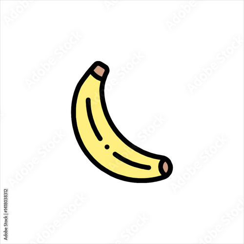 banana isolated on white background