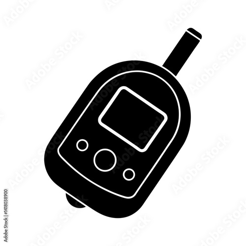 Glucose Meter silhouette vector
