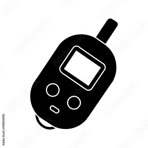 Glucose Meter silhouette vector