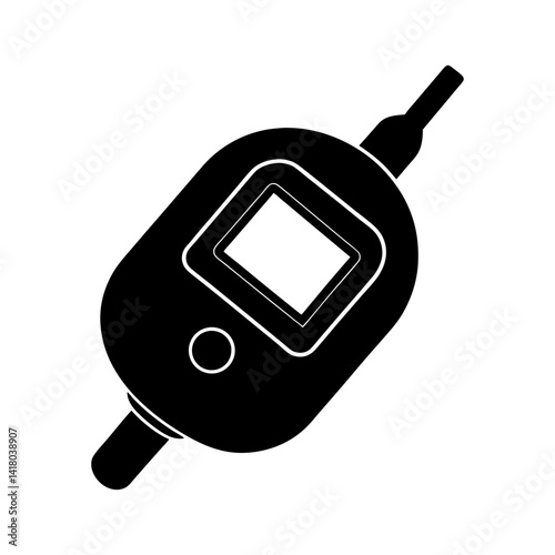 Glucose Meter silhouette vector
