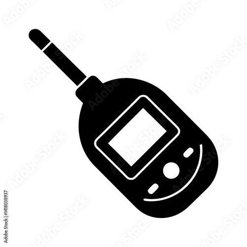 Glucose Meter silhouette vector