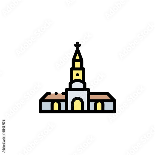 church in the night