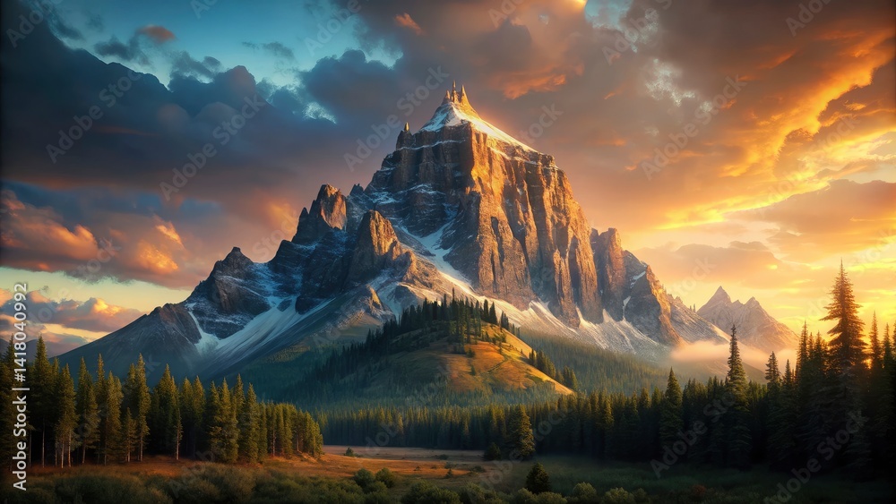Banff National Park Castle Mountain Photography: High-Resolution Images, Stunning Views, Canadian Rockies Landscape