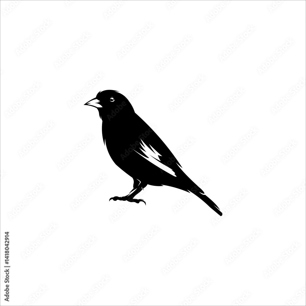 Obraz premium bird silhouette logo element
