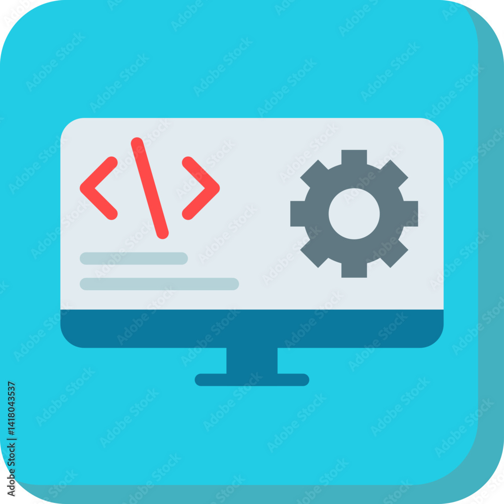 Software Developer single vector illustration icon Software Developer single vector illustration icon