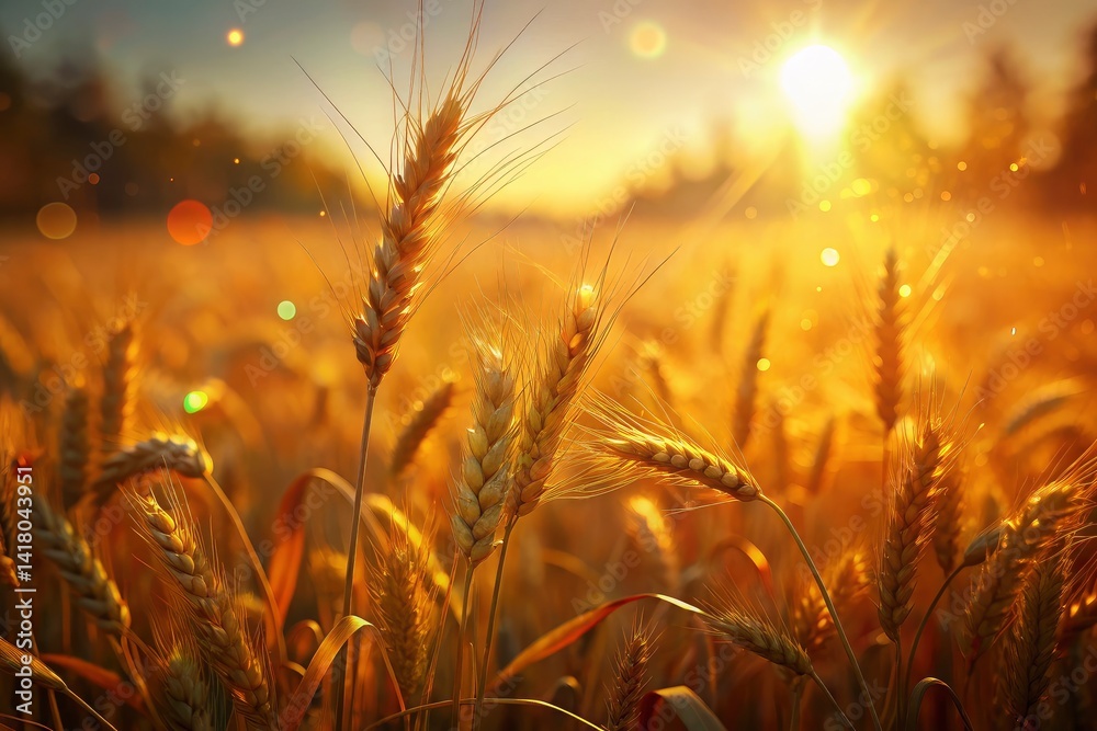 Bokeh Photography: Agricultural Research Field - Grain Variety Sowing