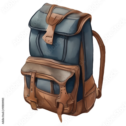backpack isolated on white background