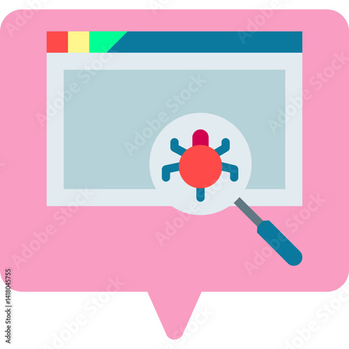 Insecure Code single vector illustration icon