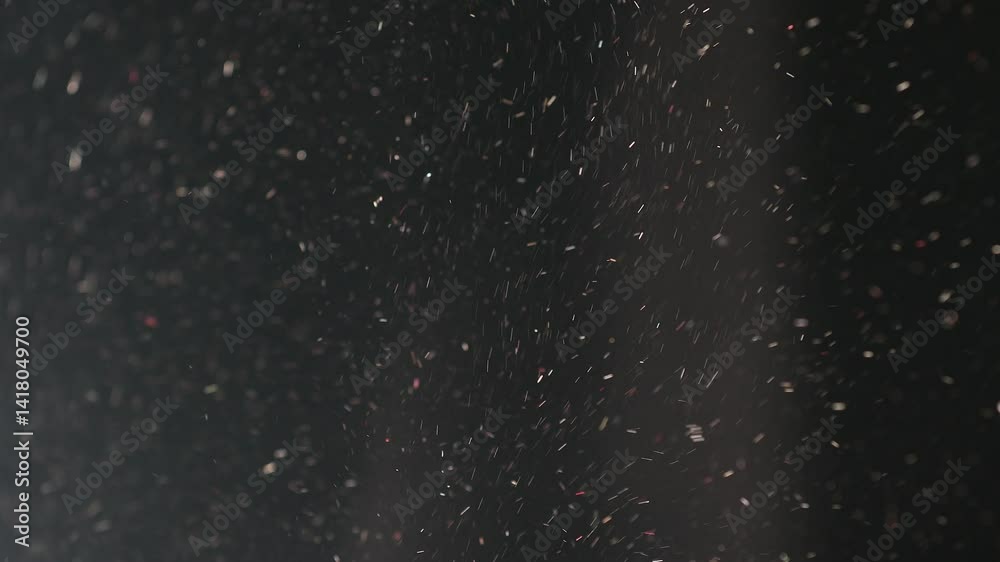 falling snow flakes