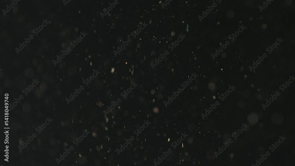 falling snow flakes