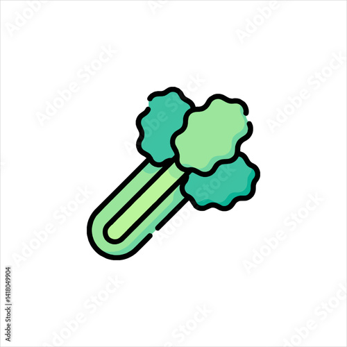 vector illustration of a green peas