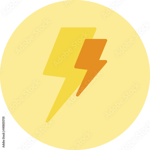 Electric Current single vector illustration icon