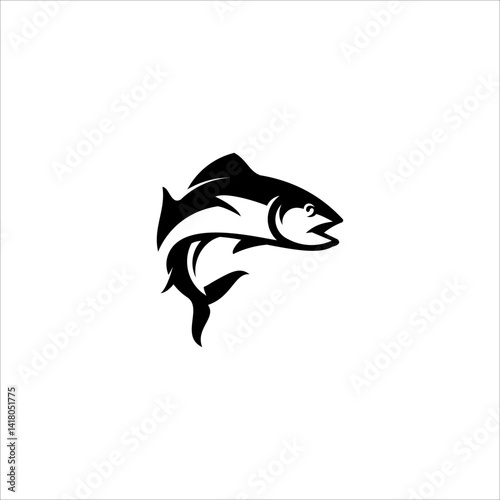 fish silhouette logo element