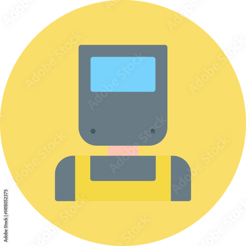 Welder single vector illustration icon