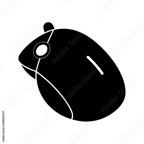 Wireless Gaming Mouse Silhouette Art
