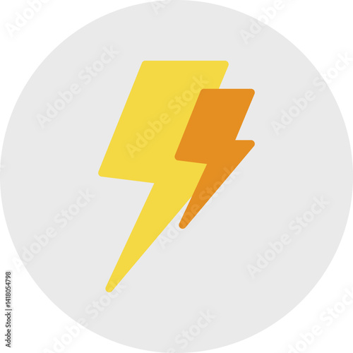 Electric Current single vector illustration icon