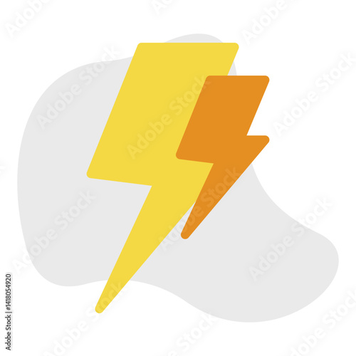 Electric Current single vector illustration icon