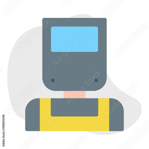 Welder single vector illustration icon