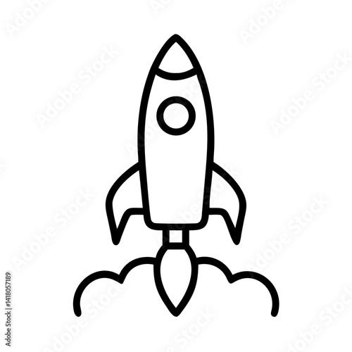 Rocket startup icon vector png or svg for business projects - Ícone vetorial de startup de foguete