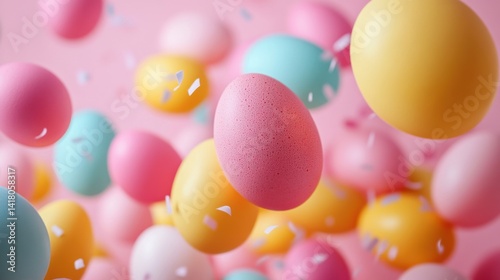 Bright spring egg decor