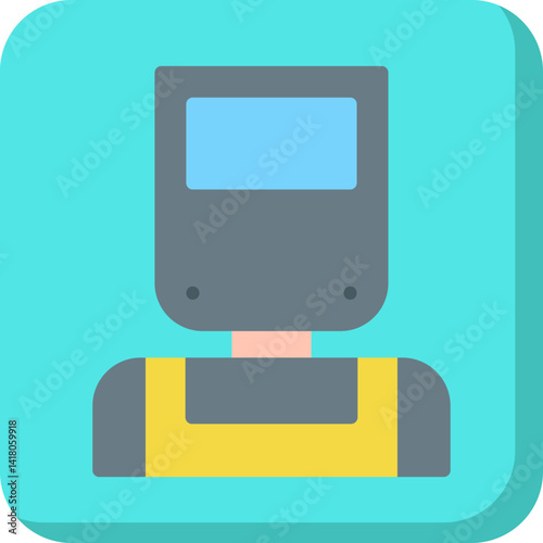 Welder single vector illustration icon