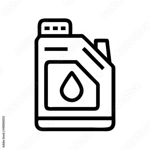 Oil Canister Icon Representing Engine Lubricant and Automotive Fluid Container