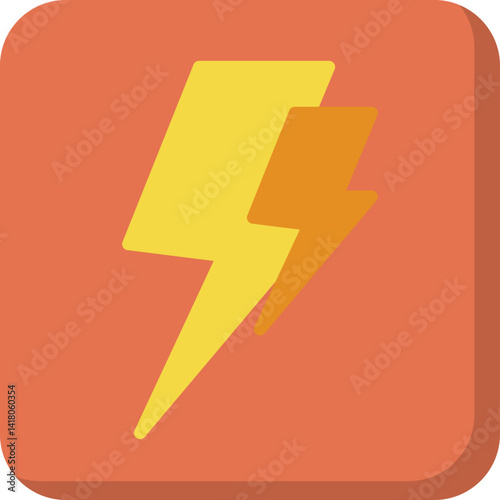 Electric Current single vector illustration icon