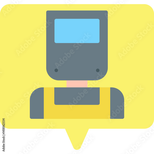 Welder single vector illustration icon