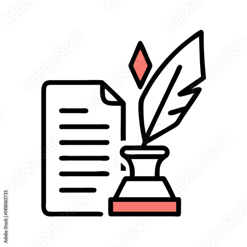 Trophy Icon Representing Writing Award or Literary Achievement Recognition