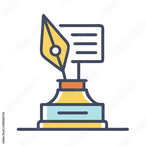 Trophy Icon Representing Writing Award or Literary Achievement Recognition
