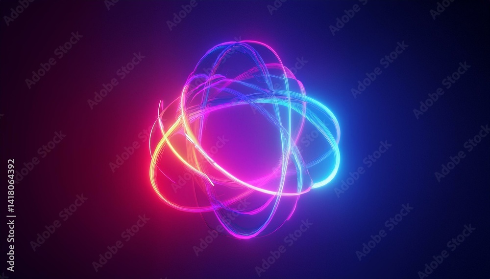 Fototapeta premium atoms, communication, communications, Connect for abstract background