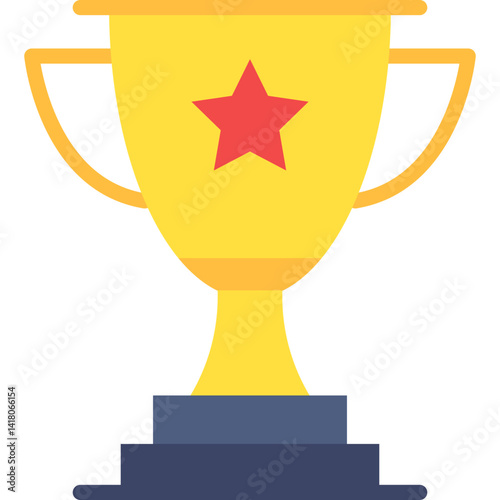 Achievements single vector illustration icon