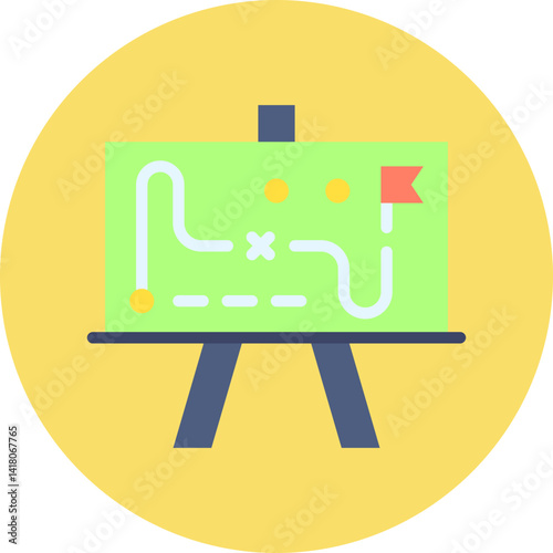Development Plan single vector illustration icon