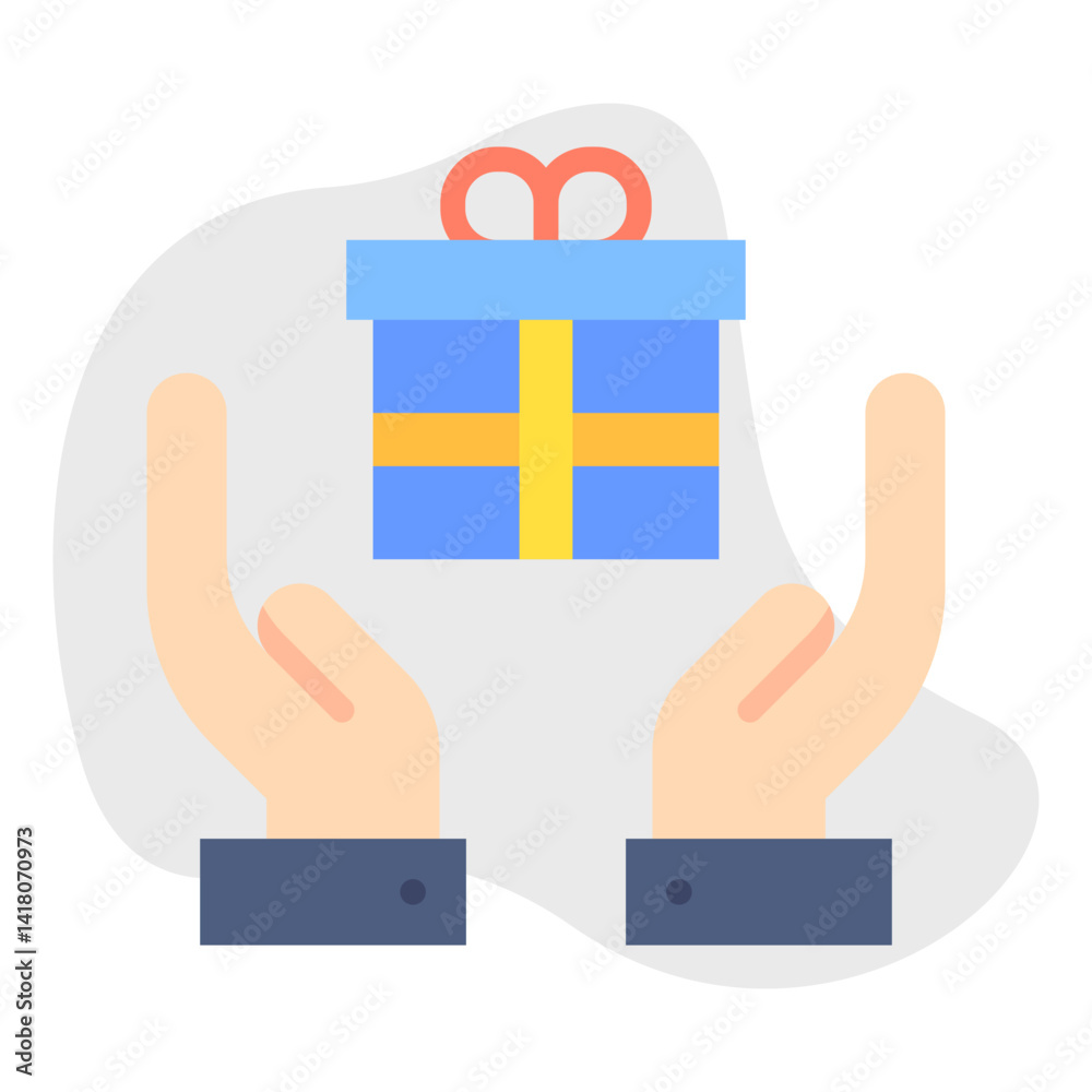 Fototapeta premium Rewarding Employees single vector illustration icon