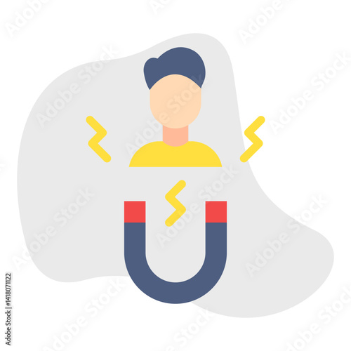 Candidate Attraction single vector illustration icon