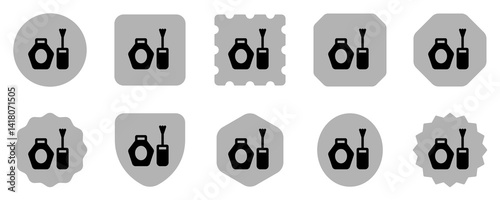 Editable nail polish vector icon. Cosmetics, makeup, skincare, beauty. Part of a big icon set family. Perfect for web and app interfaces, presentations, infographics, etc