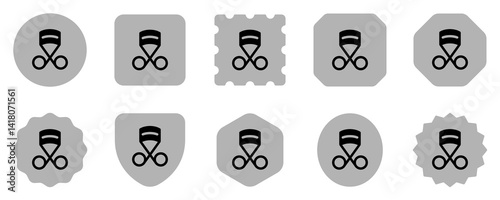 Editable eyelash curler vector icon. Cosmetics, makeup, skincare, beauty. Part of a big icon set family. Perfect for web and app interfaces, presentations, infographics, etc