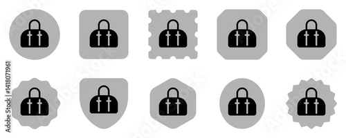 Editable duffel bag, gym bag, travel bag vector icon. Clothing, fashion, apparel. Part of a big icon set family. Perfect for web and app interfaces, presentations, infographics, etc
