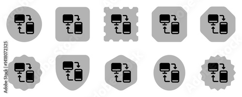 Editable device synchronization vector icon. Part of a big icon set family. Perfect for web and app interfaces, presentations, infographics, etc