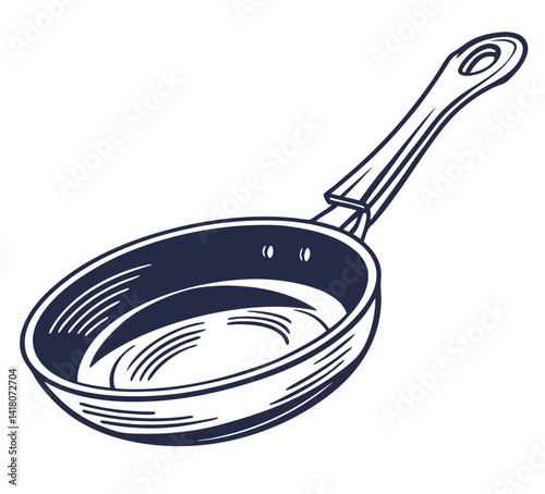 frying pan isolated