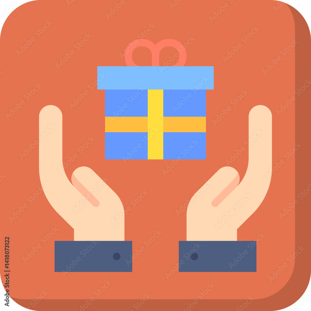 Fototapeta premium Rewarding Employees single vector illustration icon