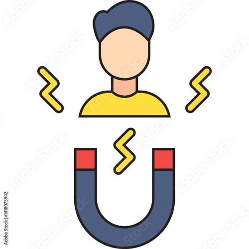 Candidate Attraction single vector illustration icon