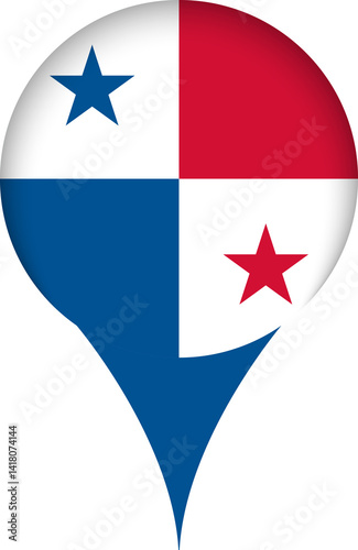 Panama Flag Marker Icon Free Download Panama Flag Marker Icon - GFXLoad
