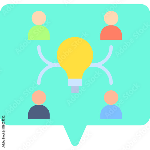 Executive Team single vector illustration icon